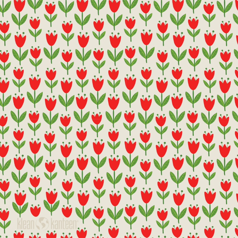 16oz TKWide with Cafe - Red Tulips