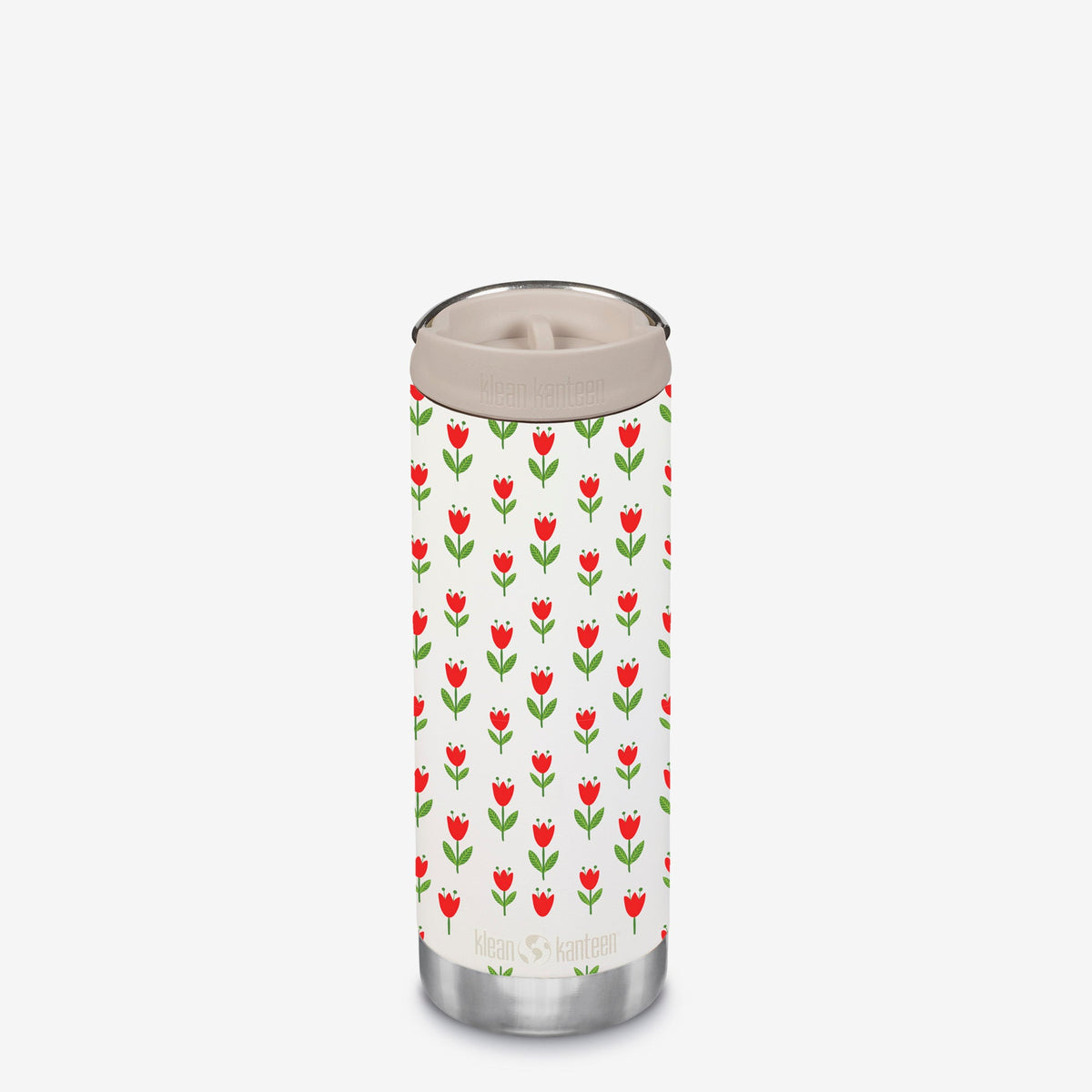 16oz TKWide with Cafe - Red Tulips