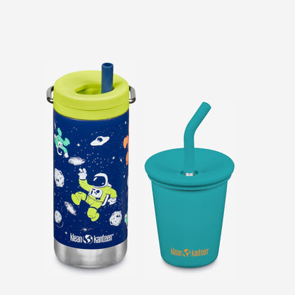 Kid's Sippy Cup and Wide Water Bottle Set