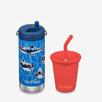 Kid's Sippy Cup and Wide Water Bottle Set