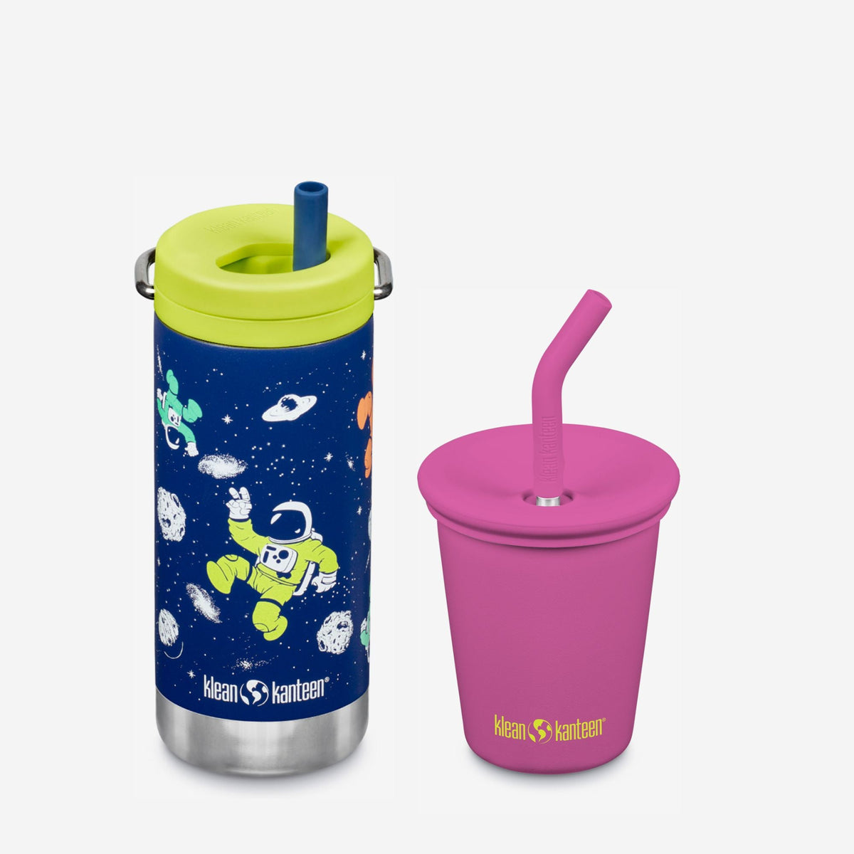 Kid's Sippy Cup and Wide Water Bottle Set