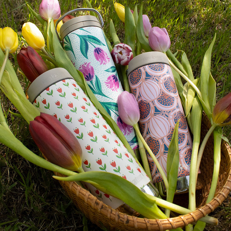 16oz TKWide with Cafe - Red Tulips